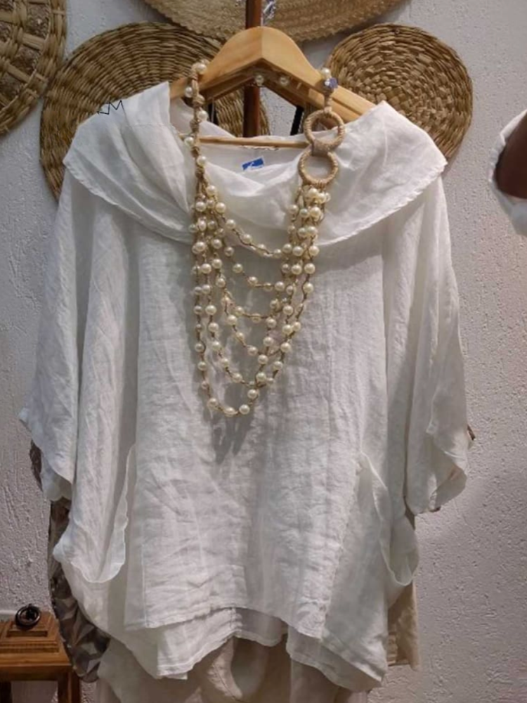 THE ELOISE | RELAXED LINEN POCKET TOP