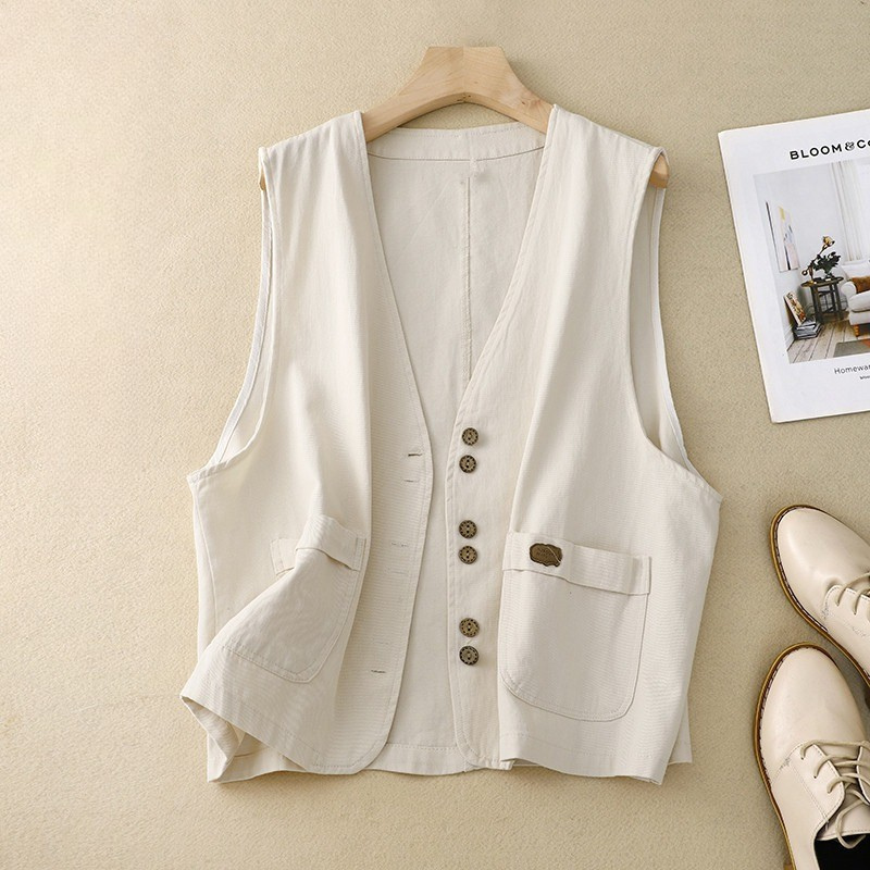 THE EMMELINE | RELAXED LINEN VEST
