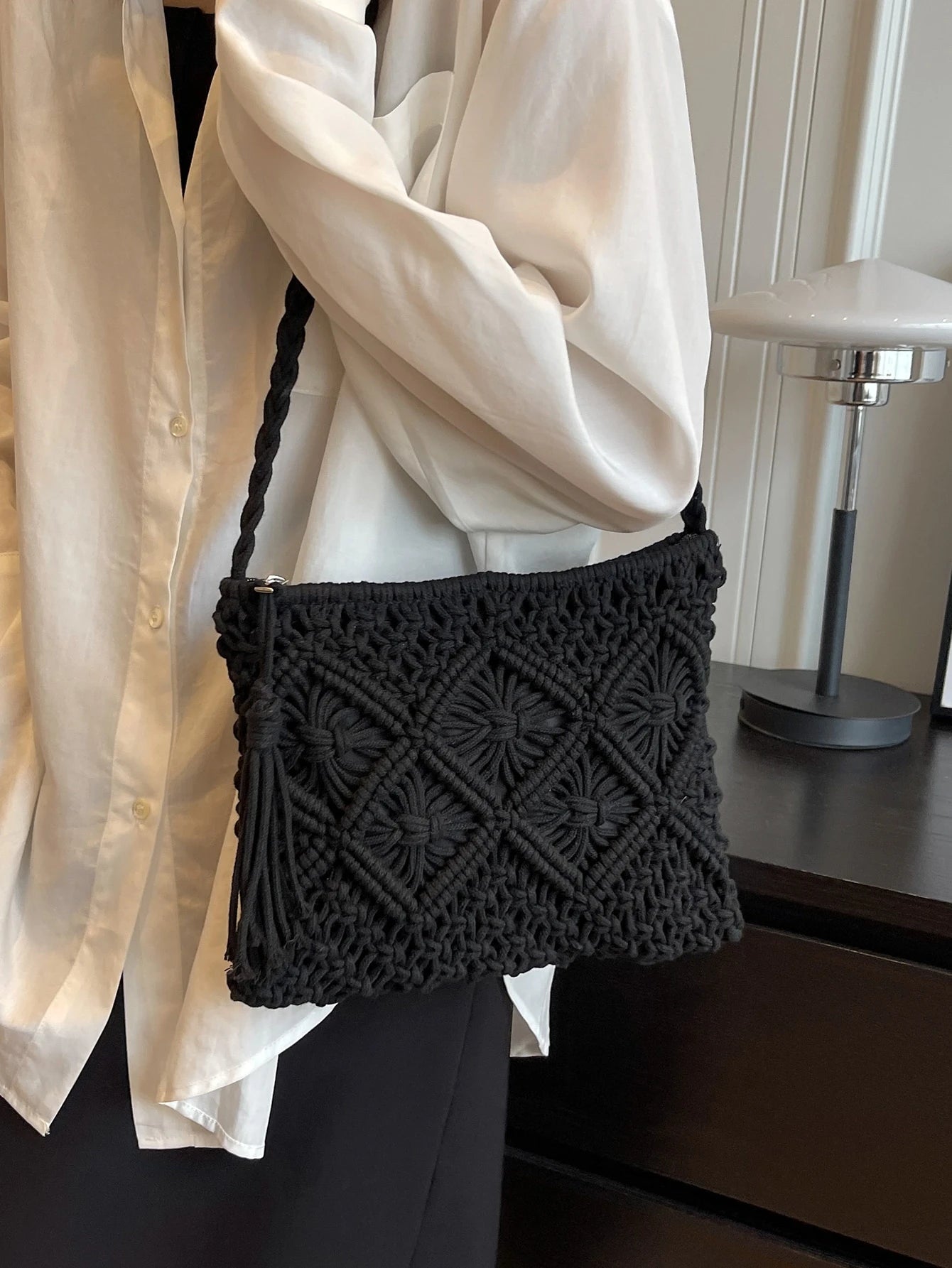 THE ONDINA | WOVEN CROSSBODY SHOULDER BAG