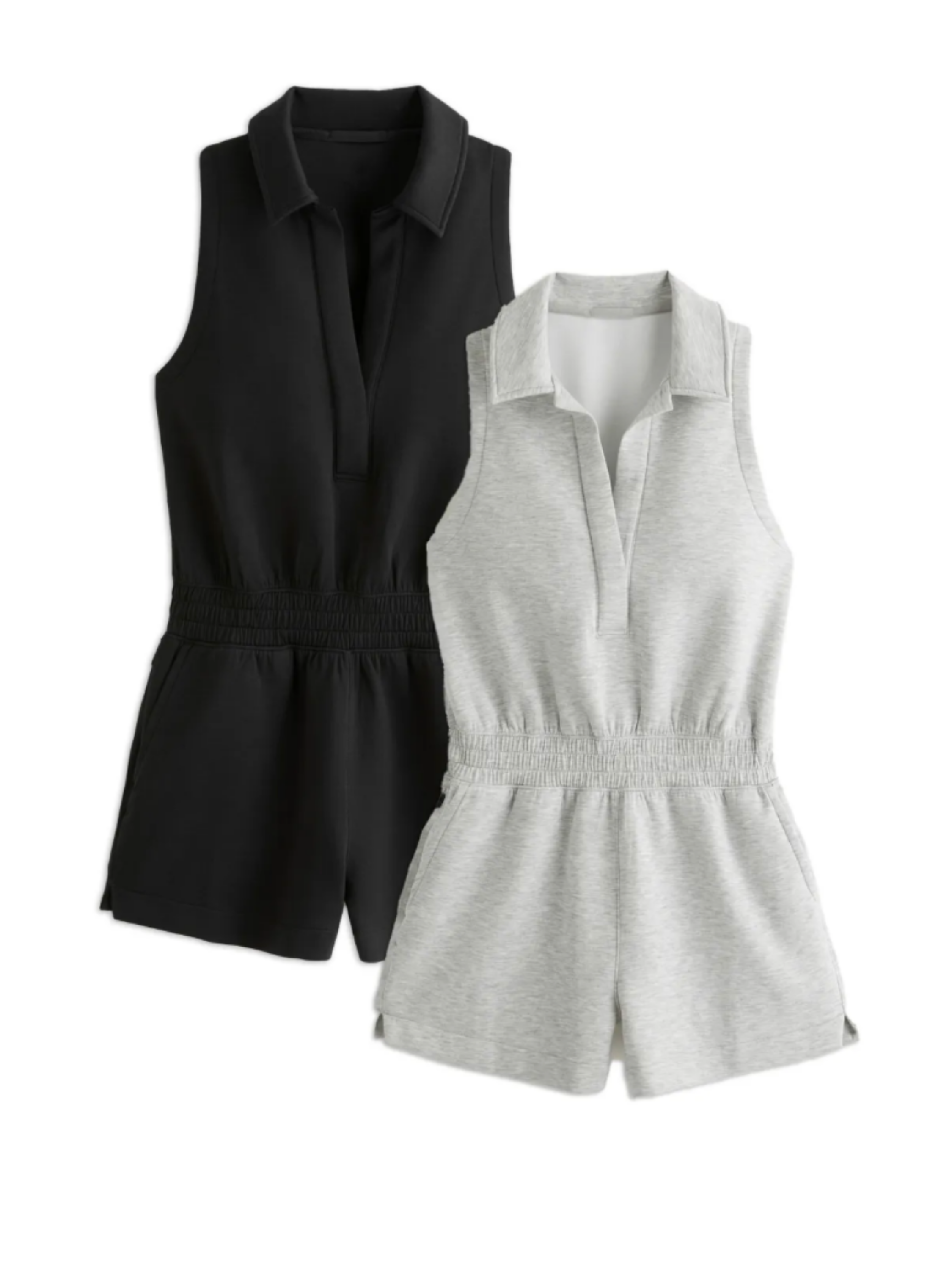 THE JUNE | KNIT POLO ROMPER