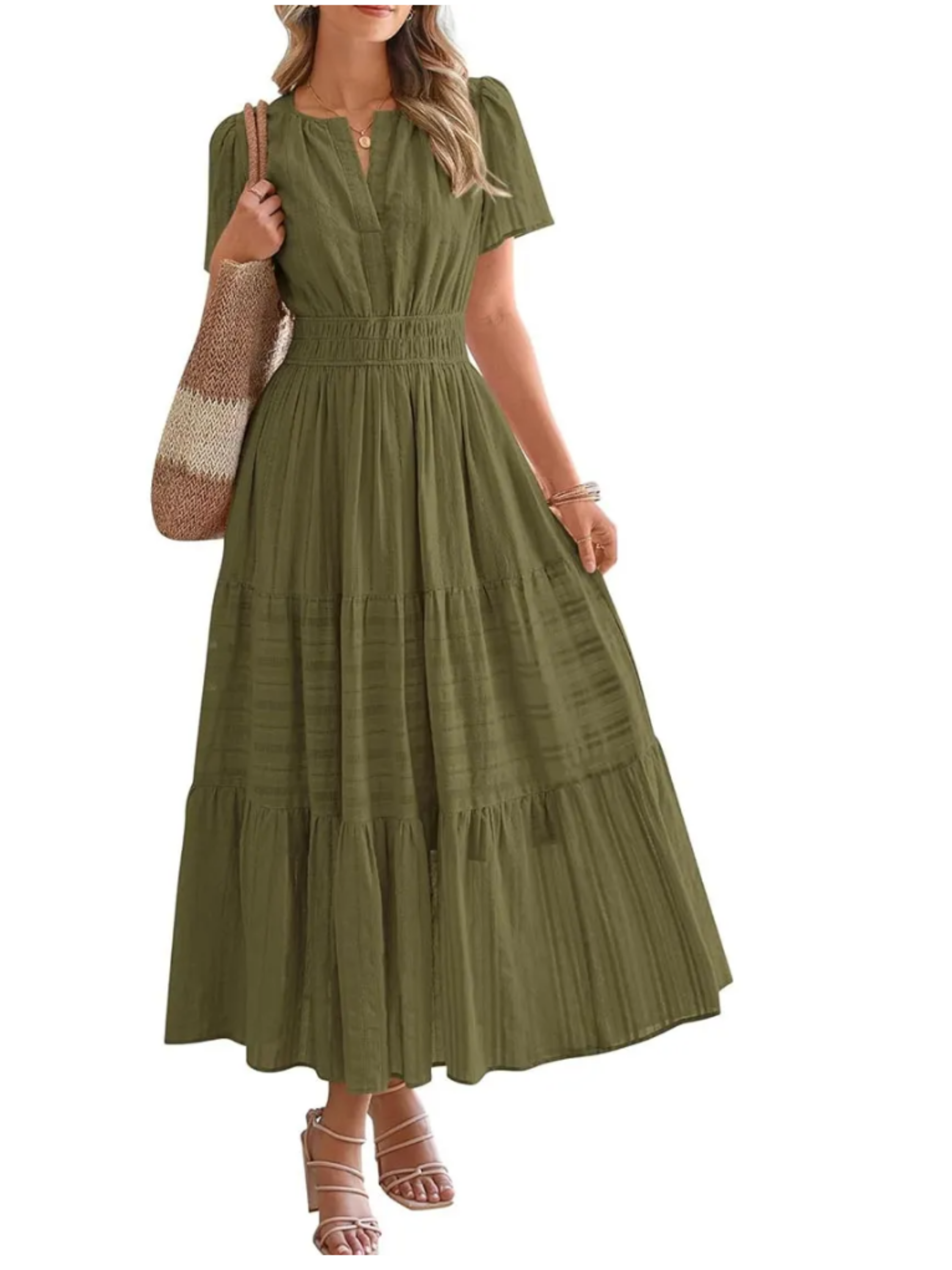 THE ELARA | LIGHTWEIGHT SUMMER MIDI DRESS