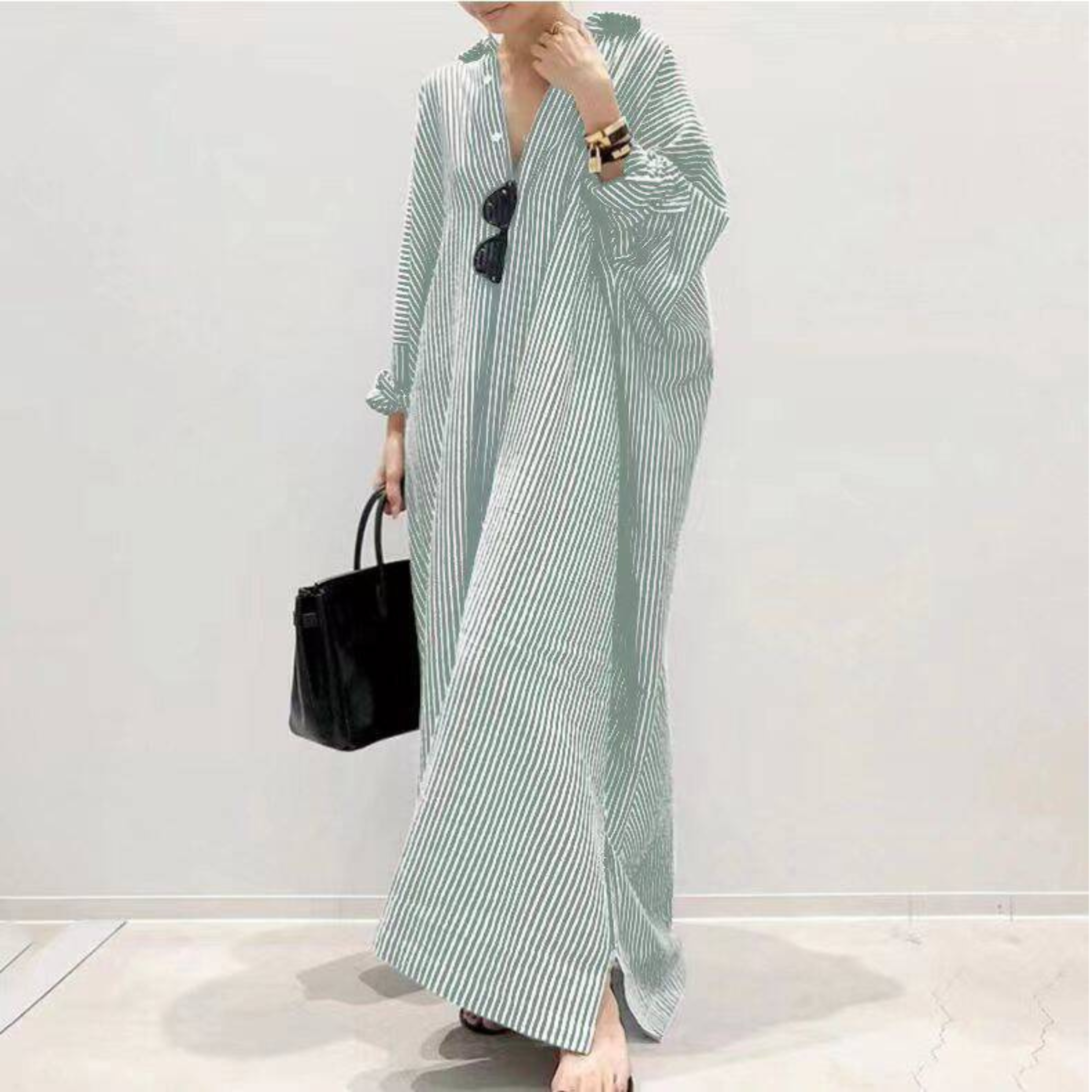 THE NOELLE | STRIPED EVERYDAY MAXI DRESS