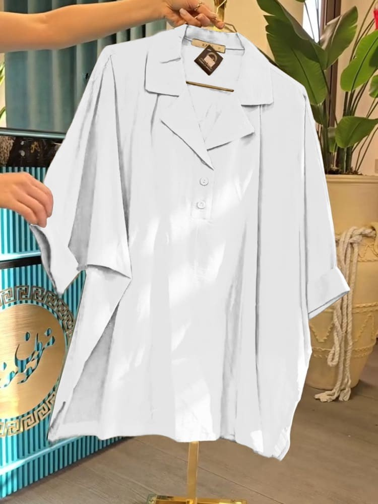 THE NALANI | RELAXED LAPEL BLOUSE