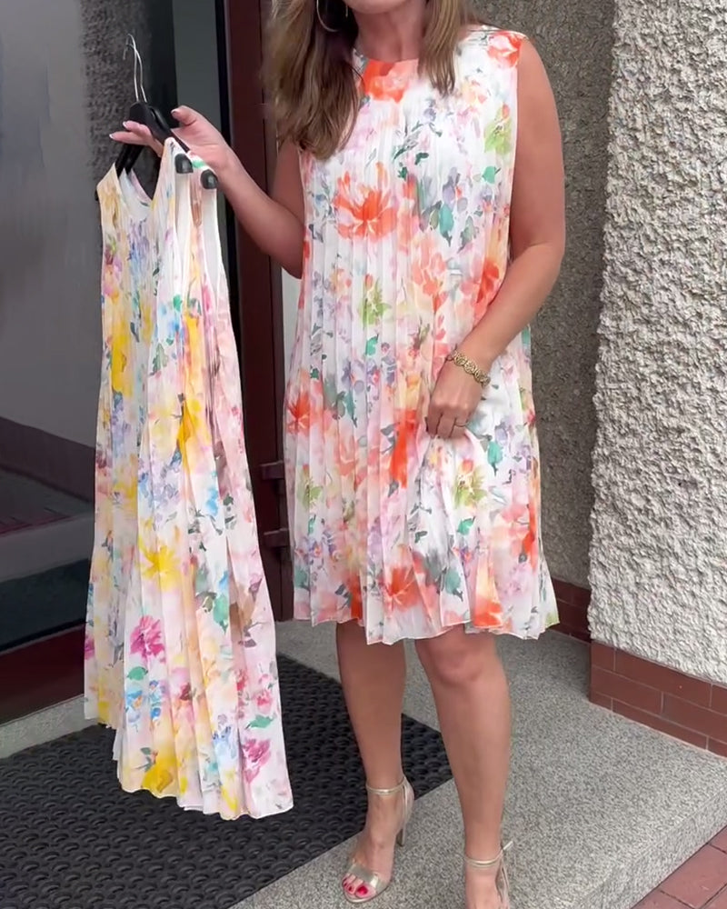 THE MARIBEL | SLEEVELESS BLOOM DRESS