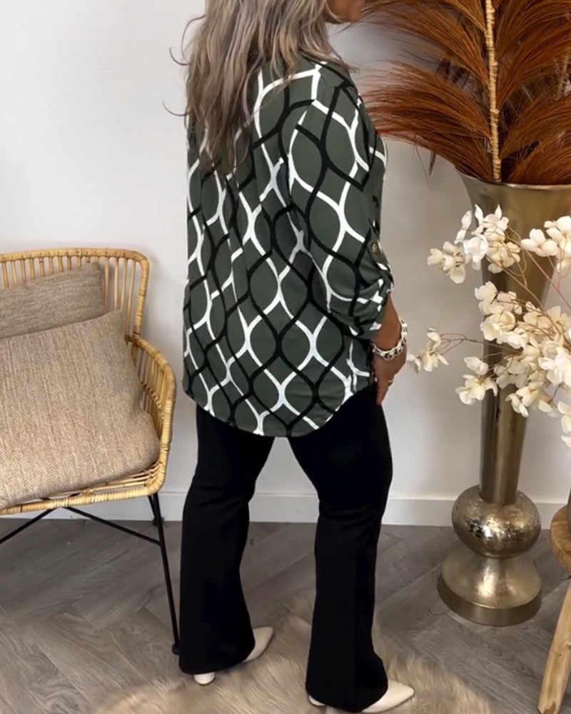 THE MAYA | ELEGANT PATTERN BLOUSE