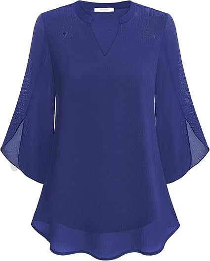 THE AURA | CHIFFON BLOUSE IN A-LINE FIT