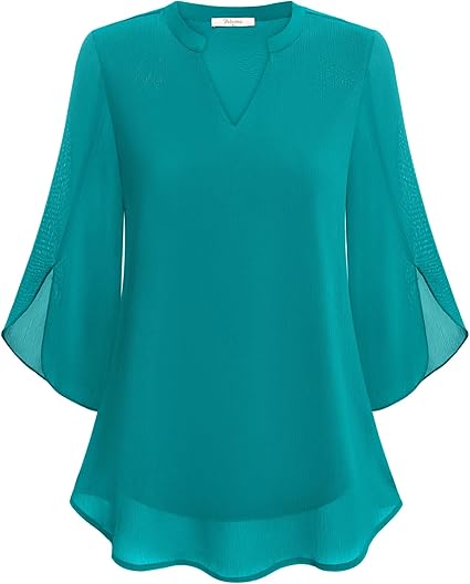 THE AURA | CHIFFON BLOUSE IN A-LINE FIT
