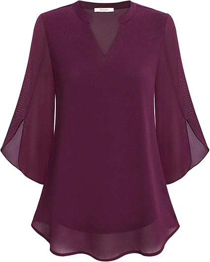 THE AURA | CHIFFON BLOUSE IN A-LINE FIT
