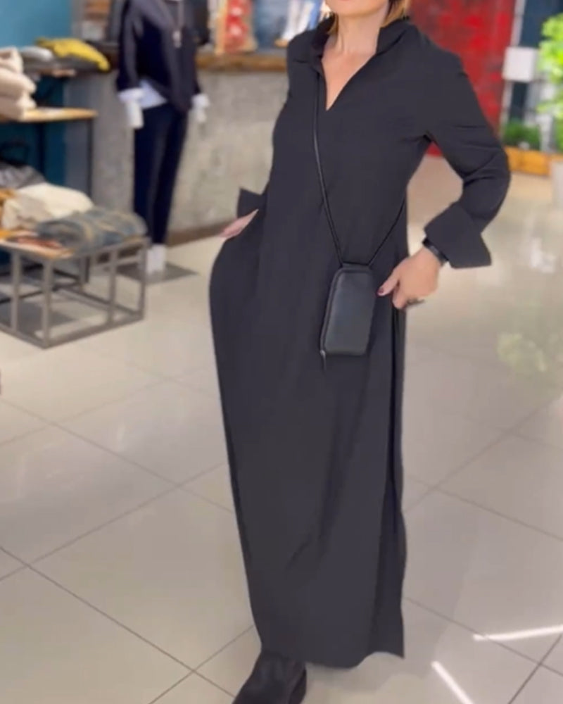 THE ALORA | RELAXED COLLAR DRESS