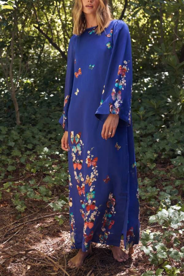 THE HANNAH | LONG SLEEVE LOOSE LONG DRESS
