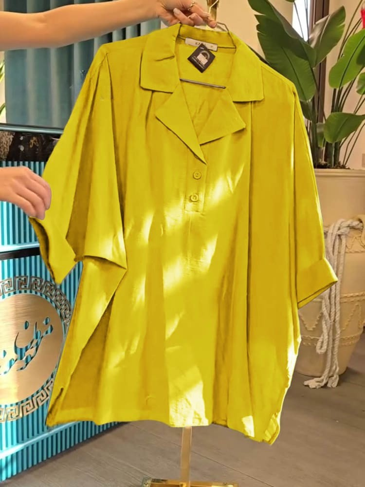 THE NALANI | RELAXED LAPEL BLOUSE