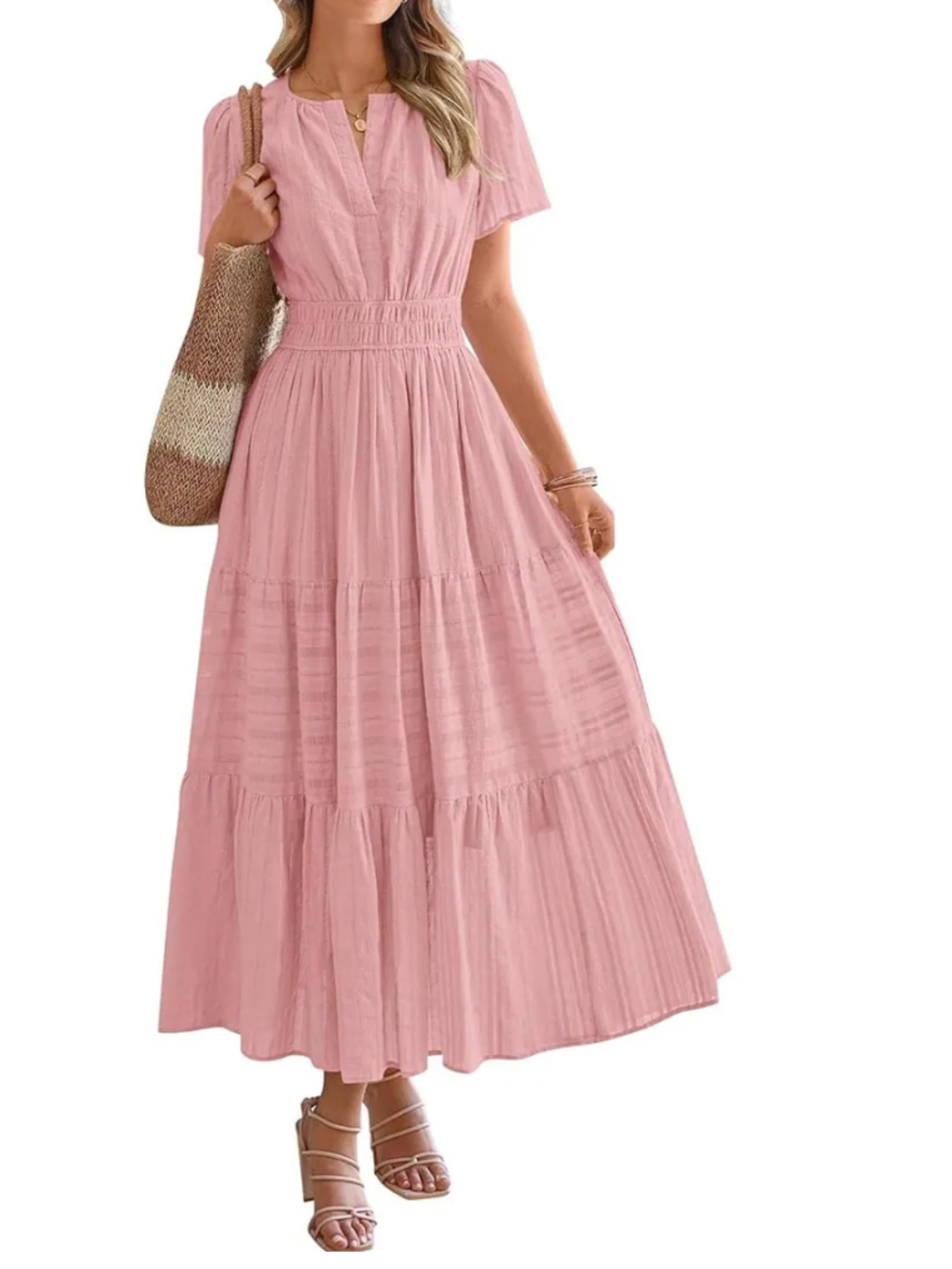THE ELARA | LIGHTWEIGHT SUMMER MIDI DRESS