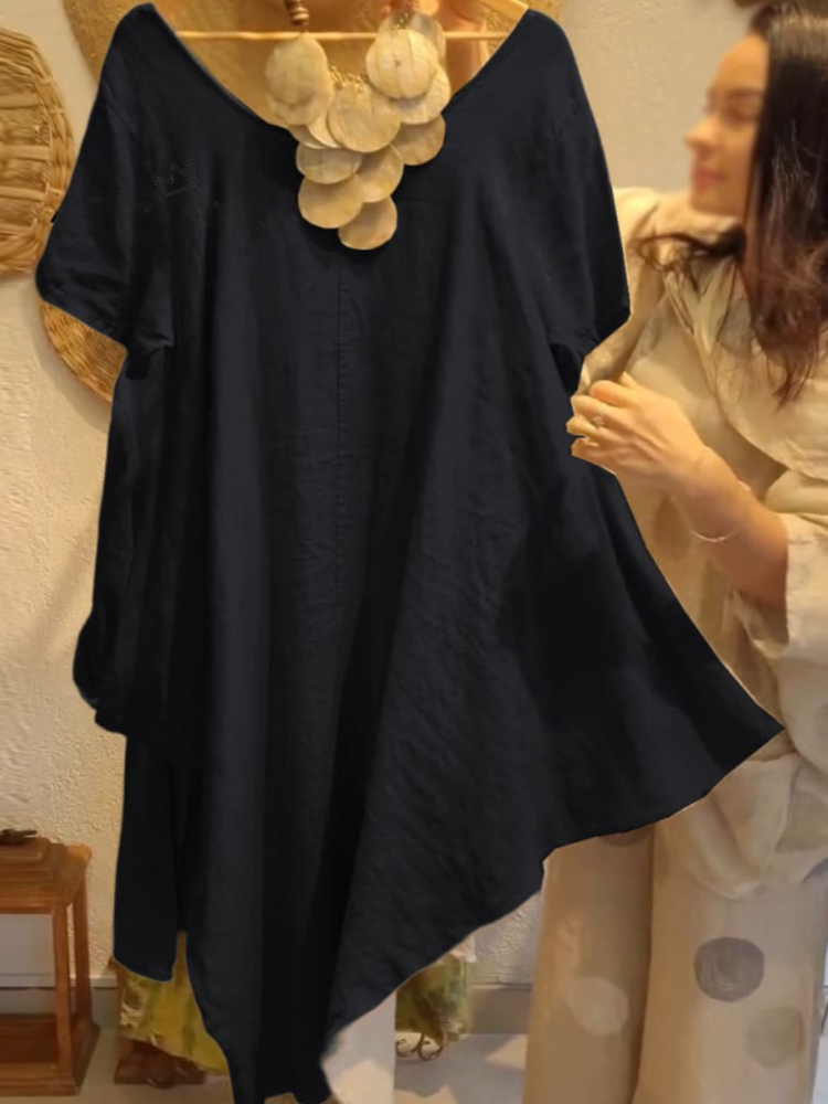 THE LIVIA | RELAXED LINEN ESSENTIAL TOP