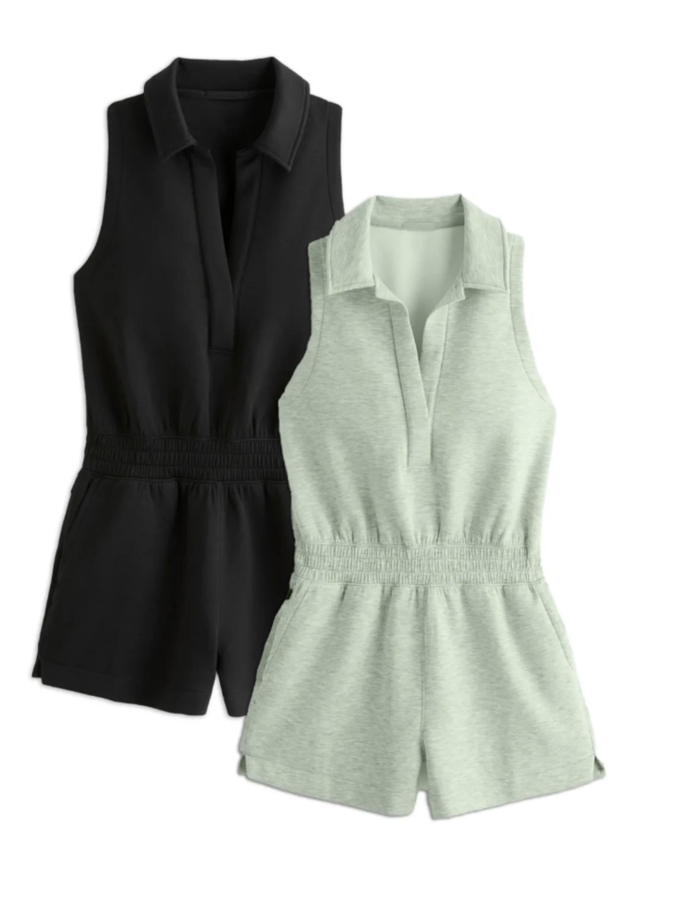 THE JUNE | KNIT POLO ROMPER