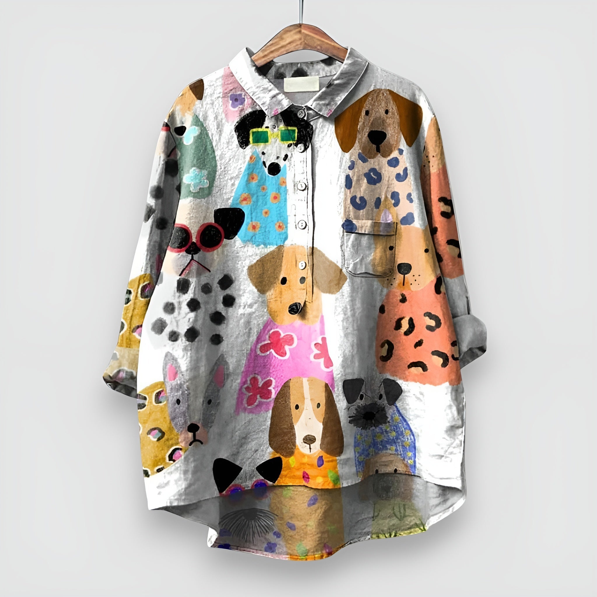 THE LIA | PLAYFUL PET PRINT SHIRT