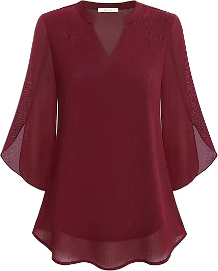 THE AURA | CHIFFON BLOUSE IN A-LINE FIT