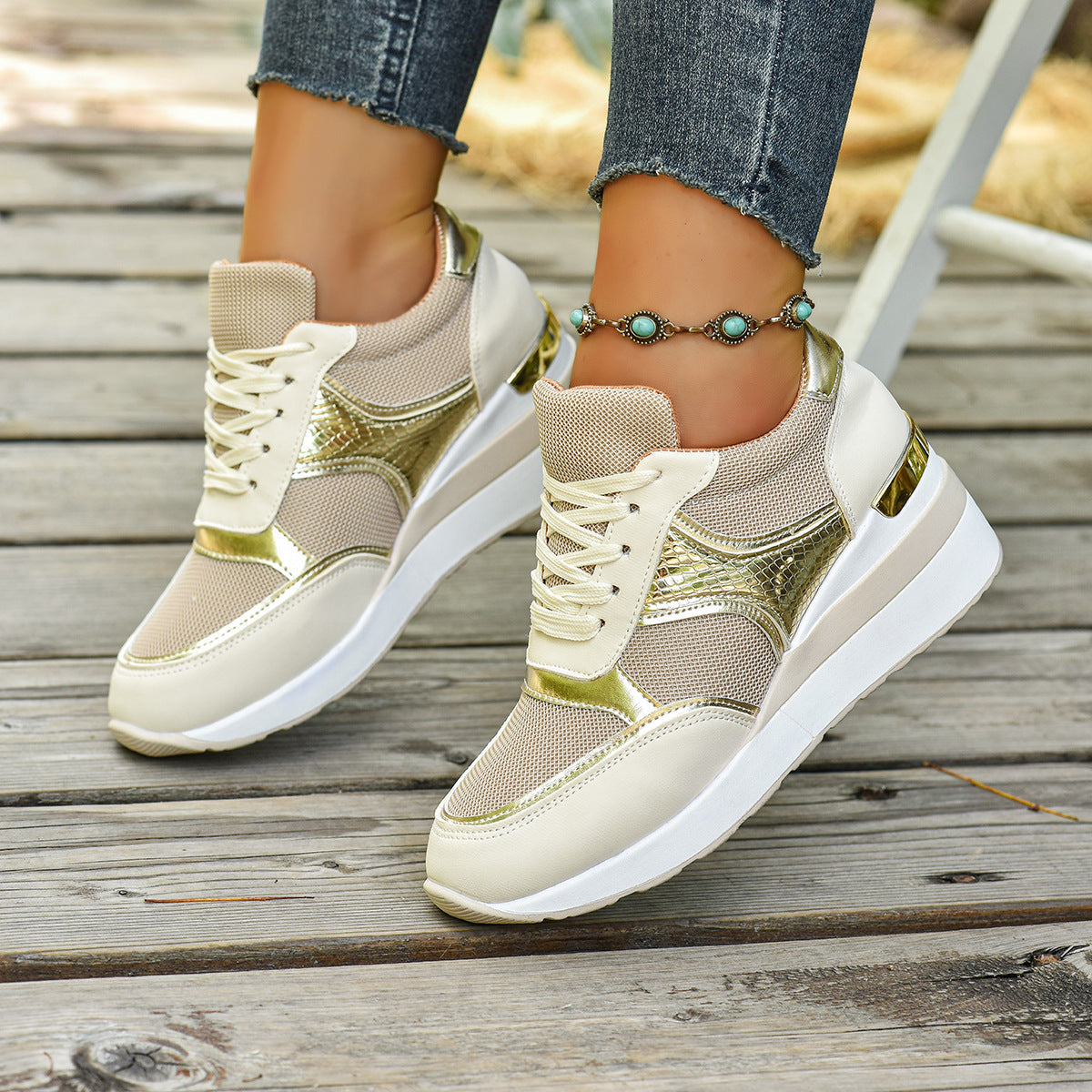 THE CORA™ | COMFORT MID-HEEL SNEAKERS