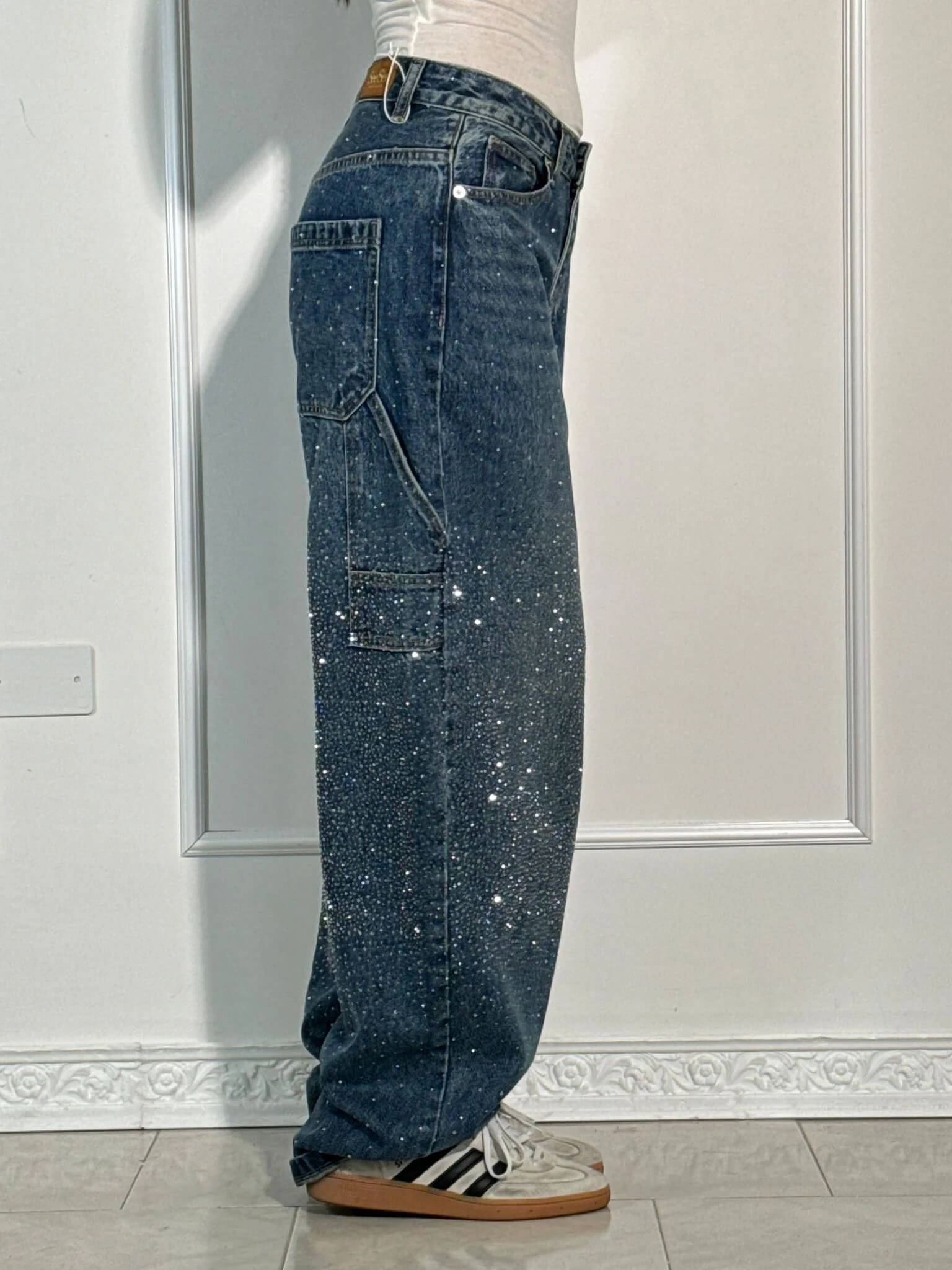 THE CARPENTER | BALLOON JEANS SUPER SHINE JEWEL APPLICATONS