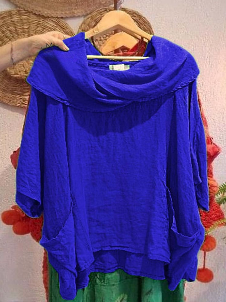 THE ELOISE | RELAXED LINEN POCKET TOP