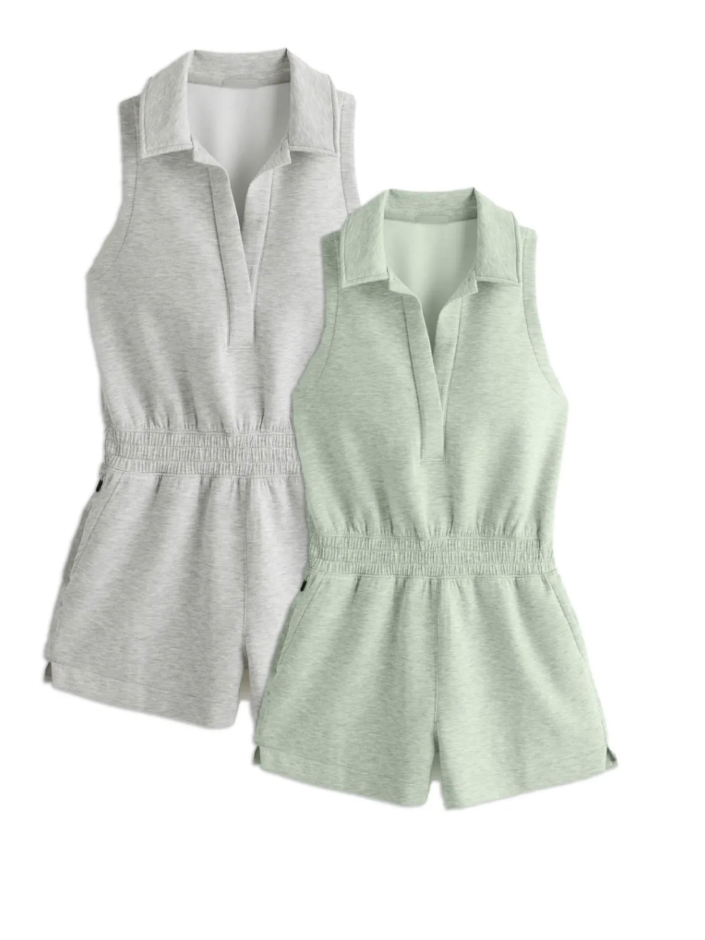 THE JUNE | KNIT POLO ROMPER