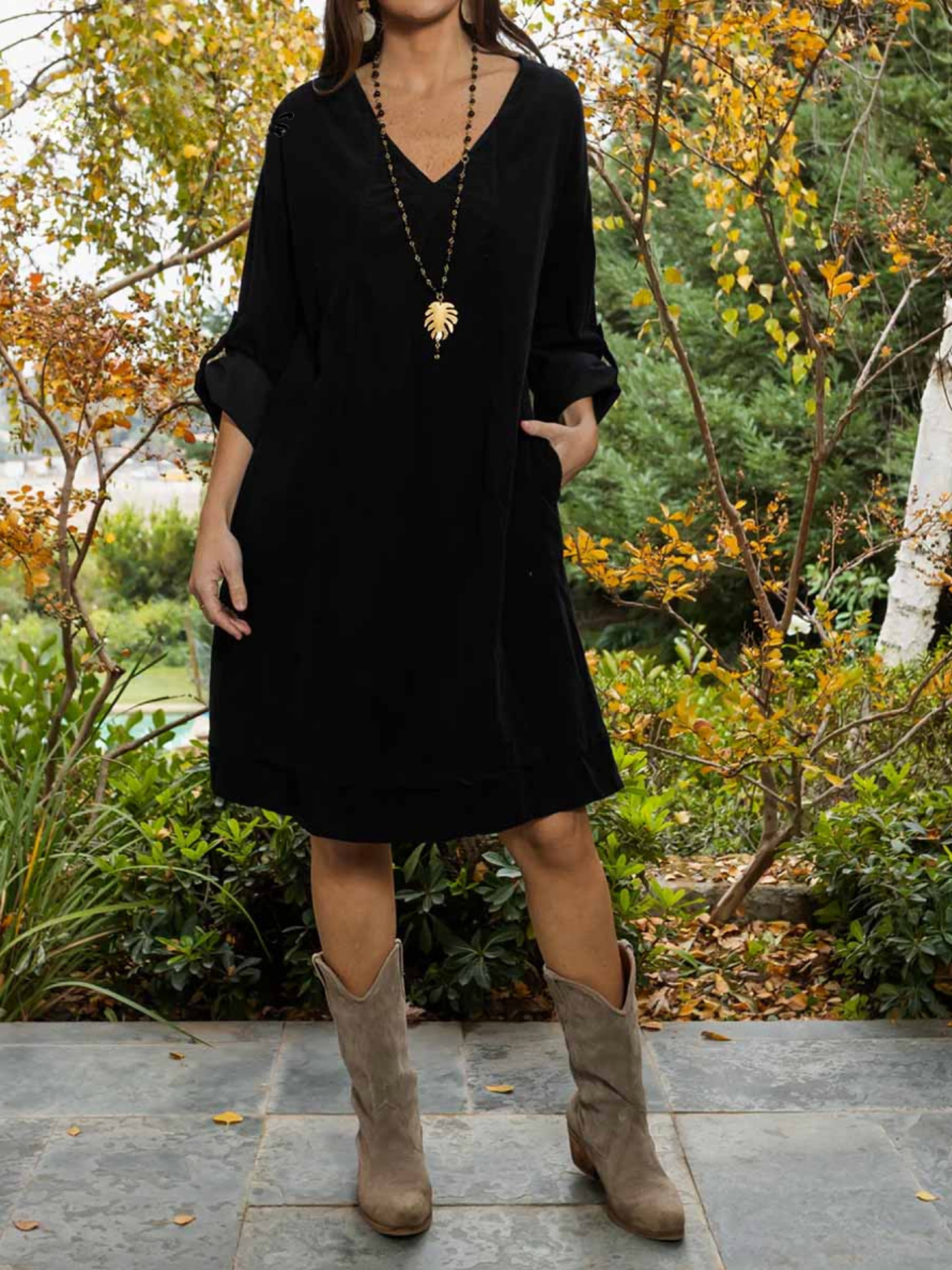 THE LIVIA | CASUAL COTTON POCKET DRESS