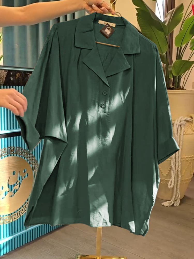 THE NALANI | RELAXED LAPEL BLOUSE