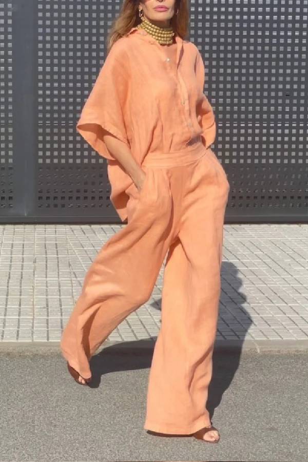 THE ISABELLE | LINEN TWO-PIECE SUIT