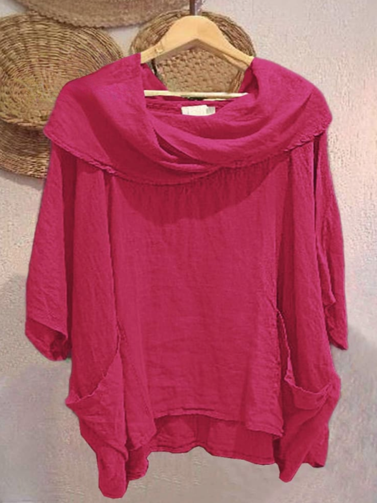 THE ELOISE | RELAXED LINEN POCKET TOP