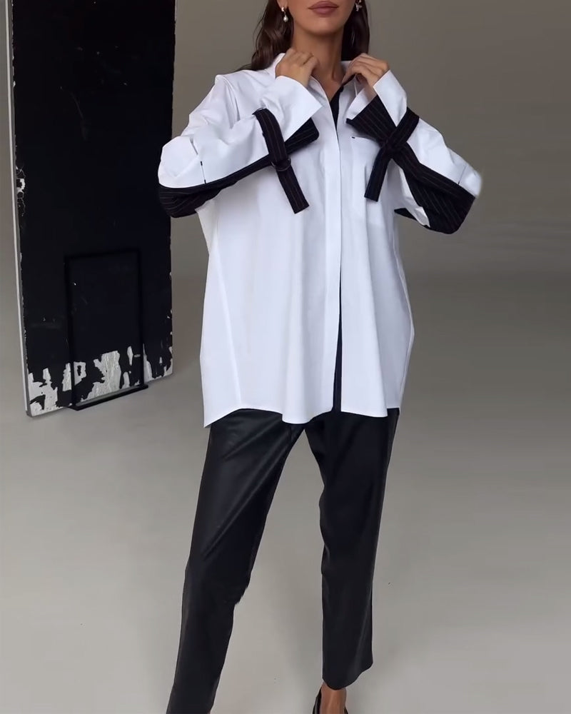 THE SLOANE | COLORBLOCK SHIRT DRESS