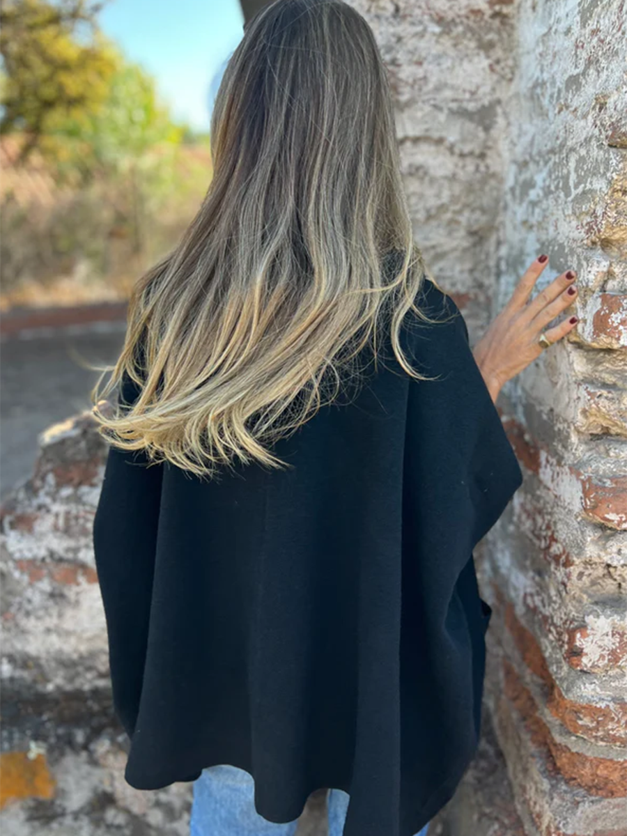 THE ROWENA | RELAXED BUTTON POCKET CAPE