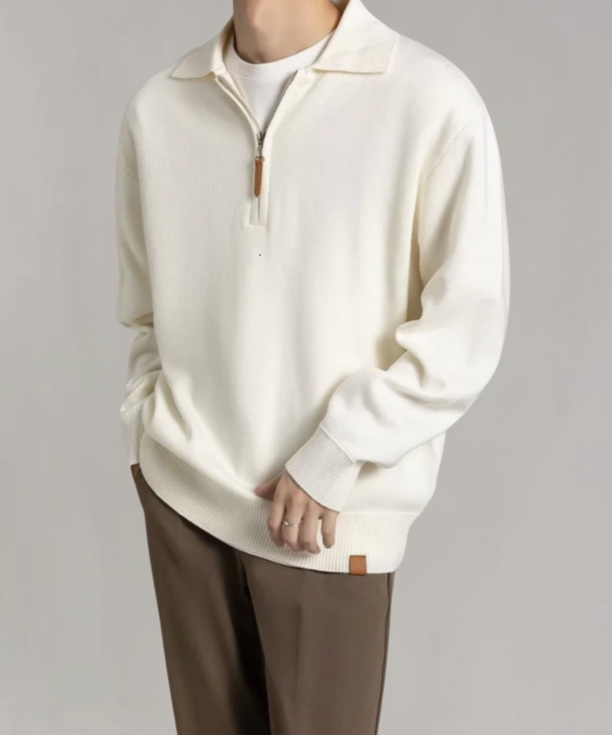 THE ASHTON | HALF-ZIP KNIT SWEATER