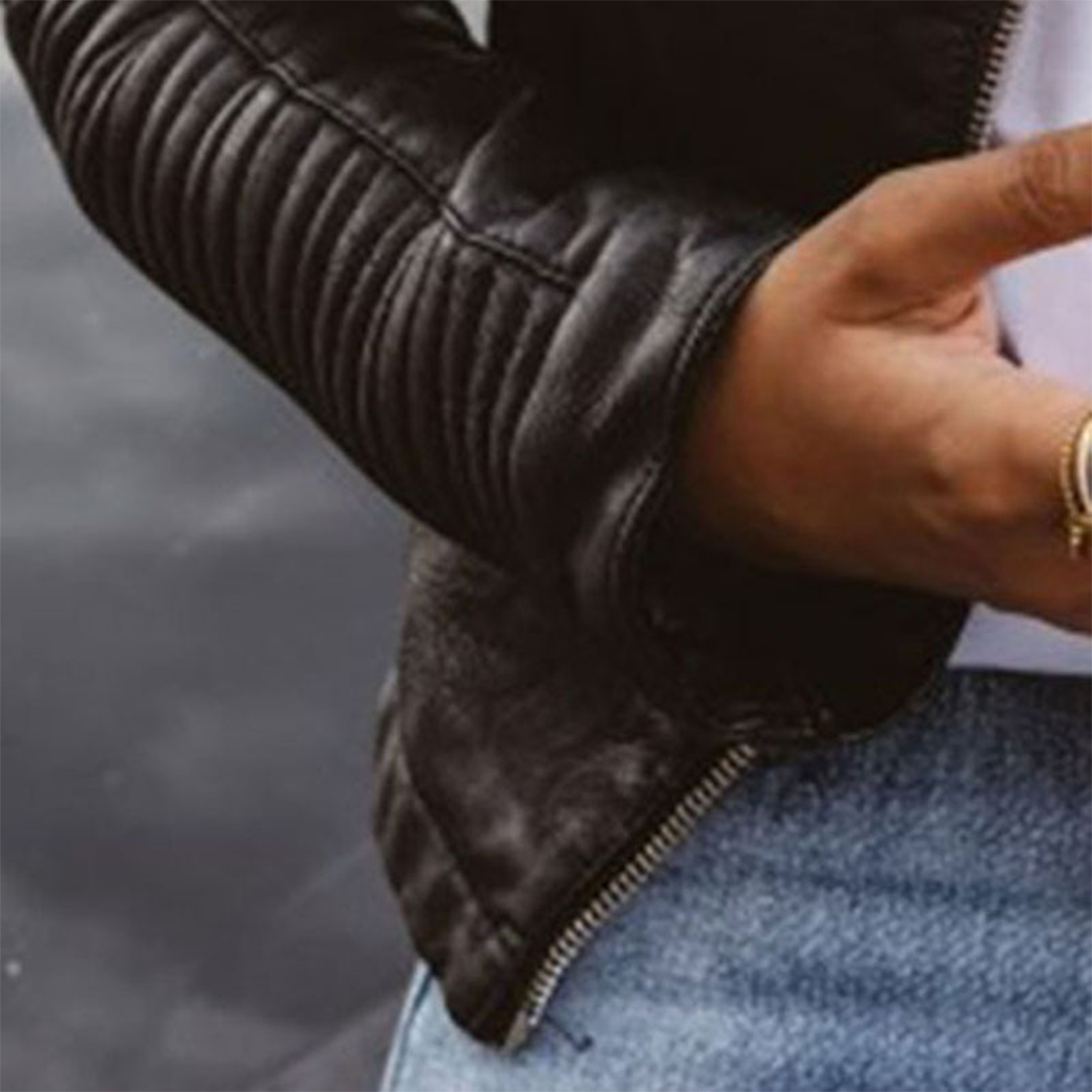 THE ALESSIA | TIMELESS LEATHER JACKET