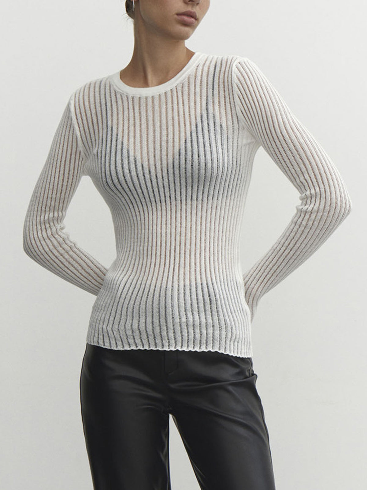 THE TEXTURED | CHIC MESH TOP