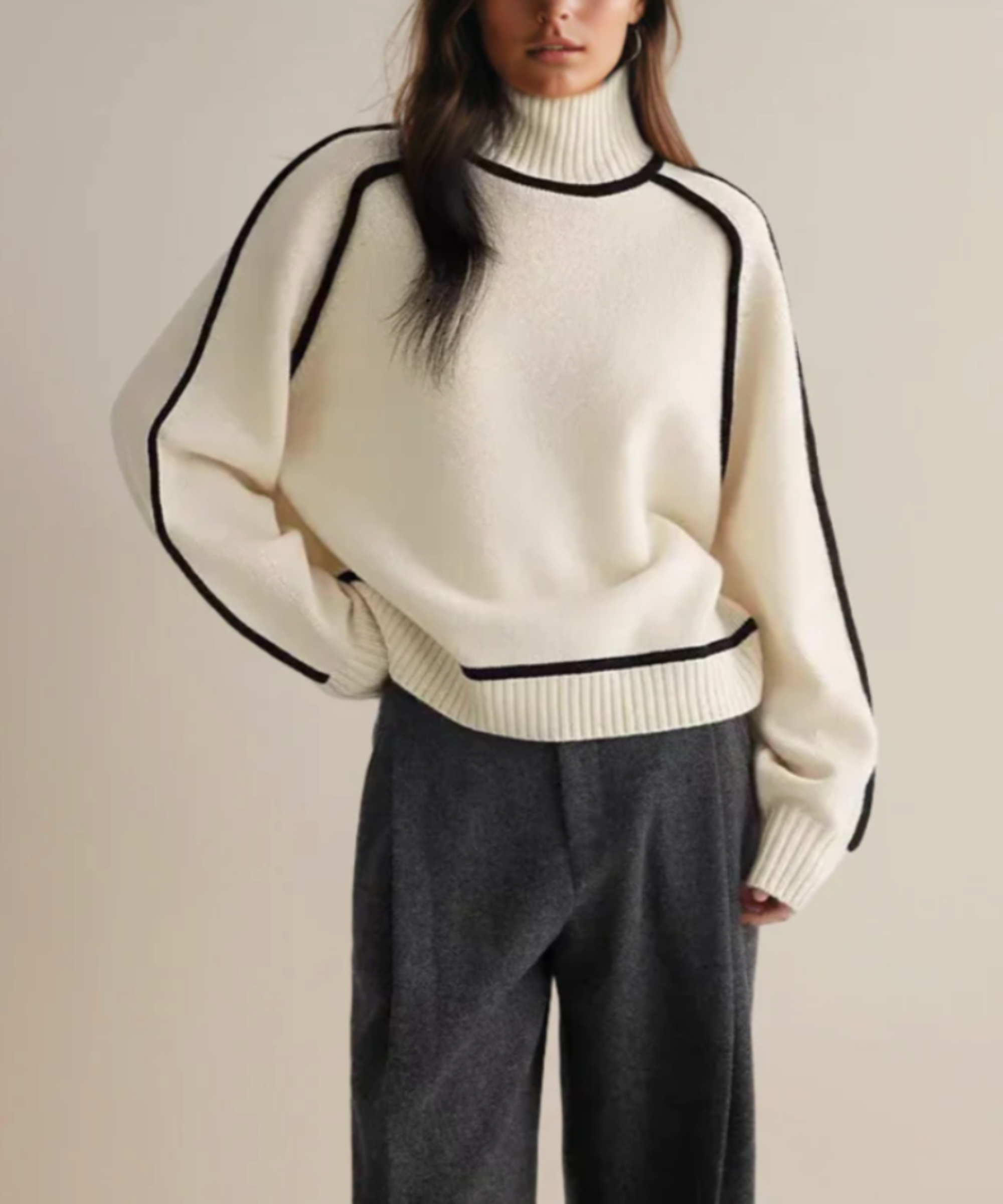 THE WHISTLER | COZY HALF-TURTLENECK SWEATER
