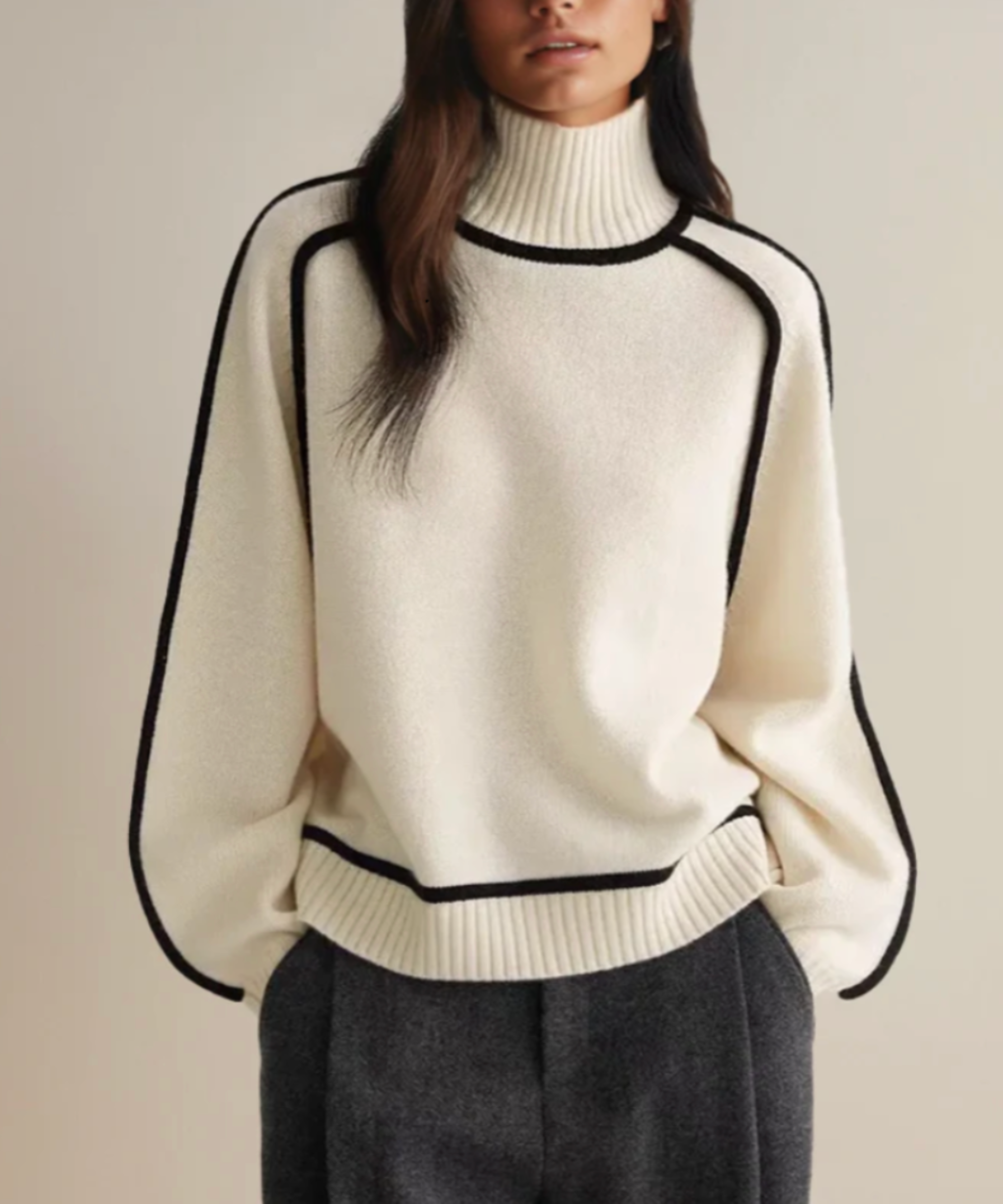 THE WHISTLER | COZY HALF-TURTLENECK SWEATER