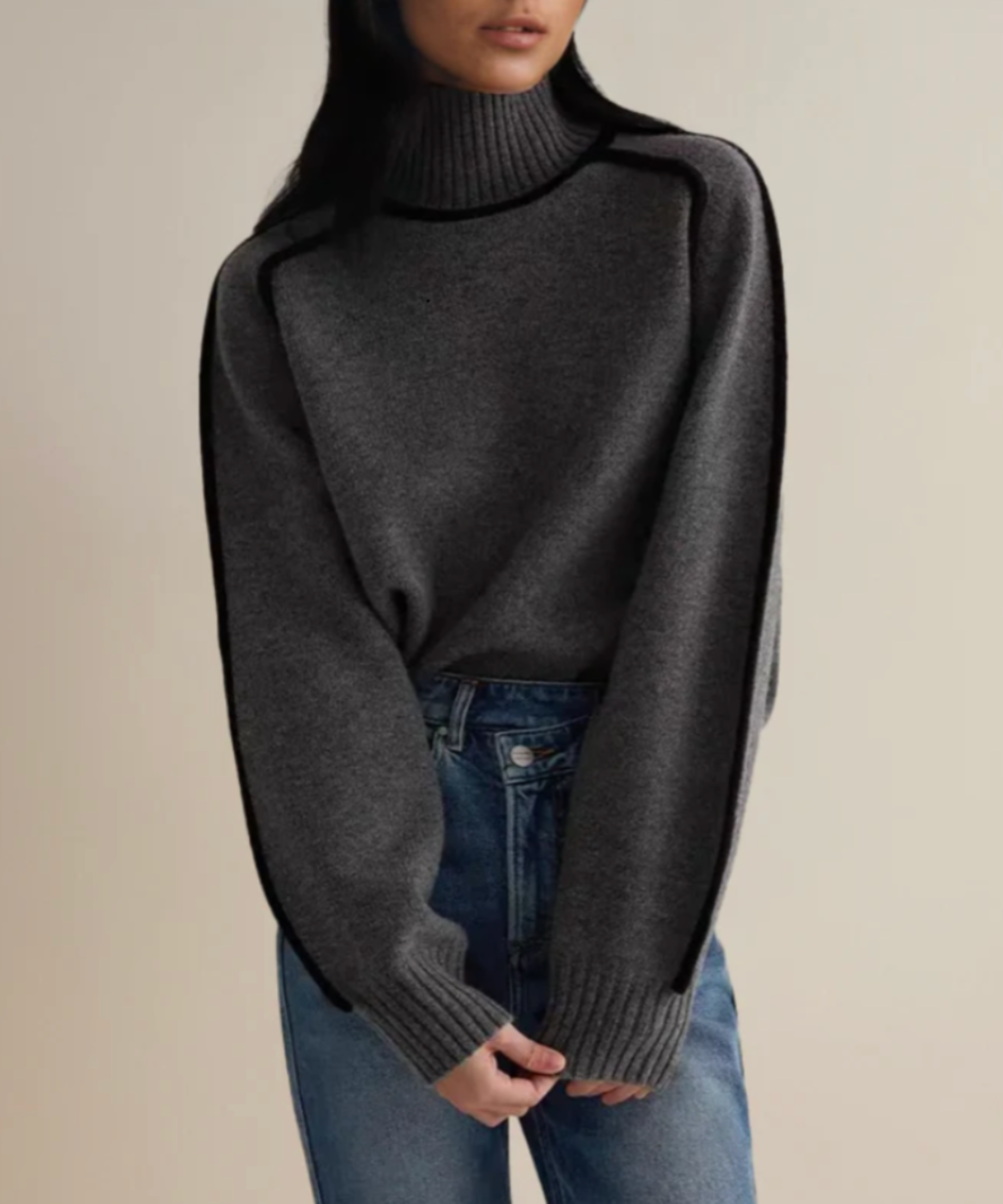 THE WHISTLER | COZY HALF-TURTLENECK SWEATER