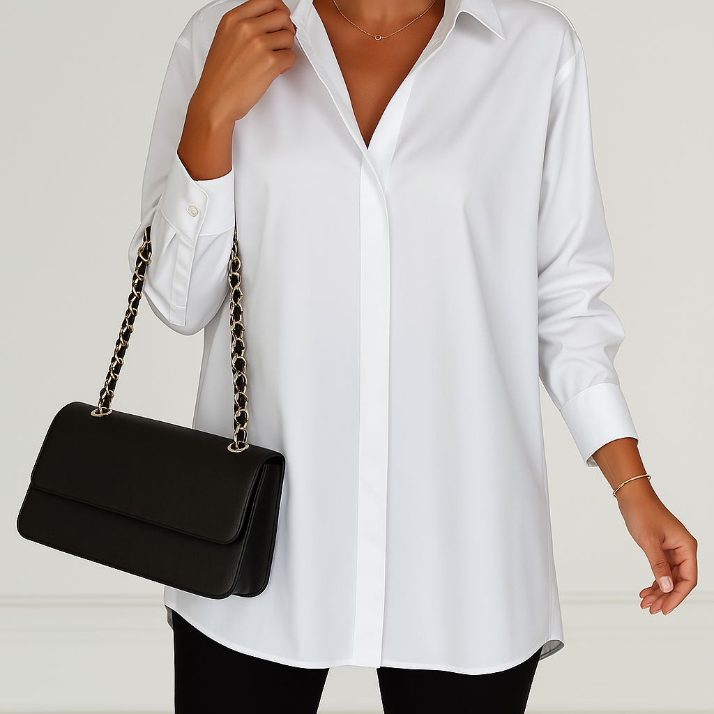 THE WHISTLER | OVERSIZED LAPEL BUTTON SHIRT