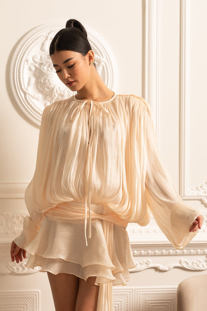 THE IVETTE | DRAPED RUCHED MINI DRESS