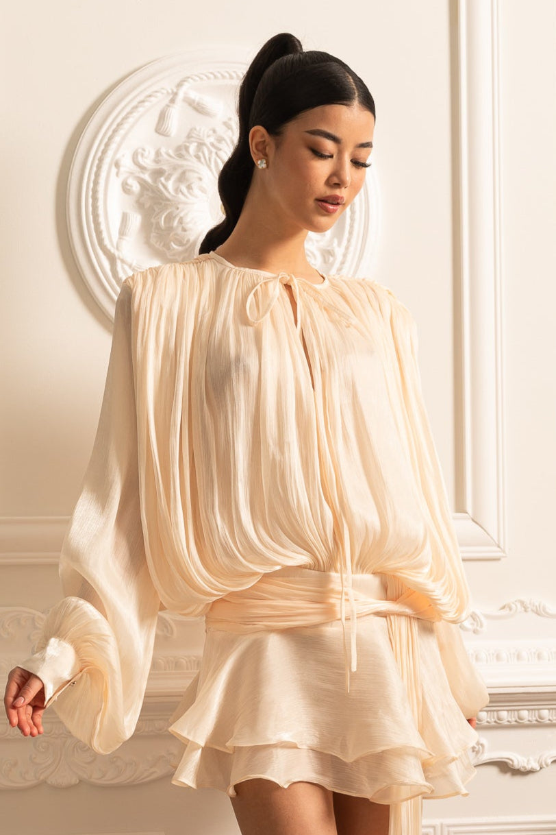 THE IVETTE | DRAPED RUCHED MINI DRESS
