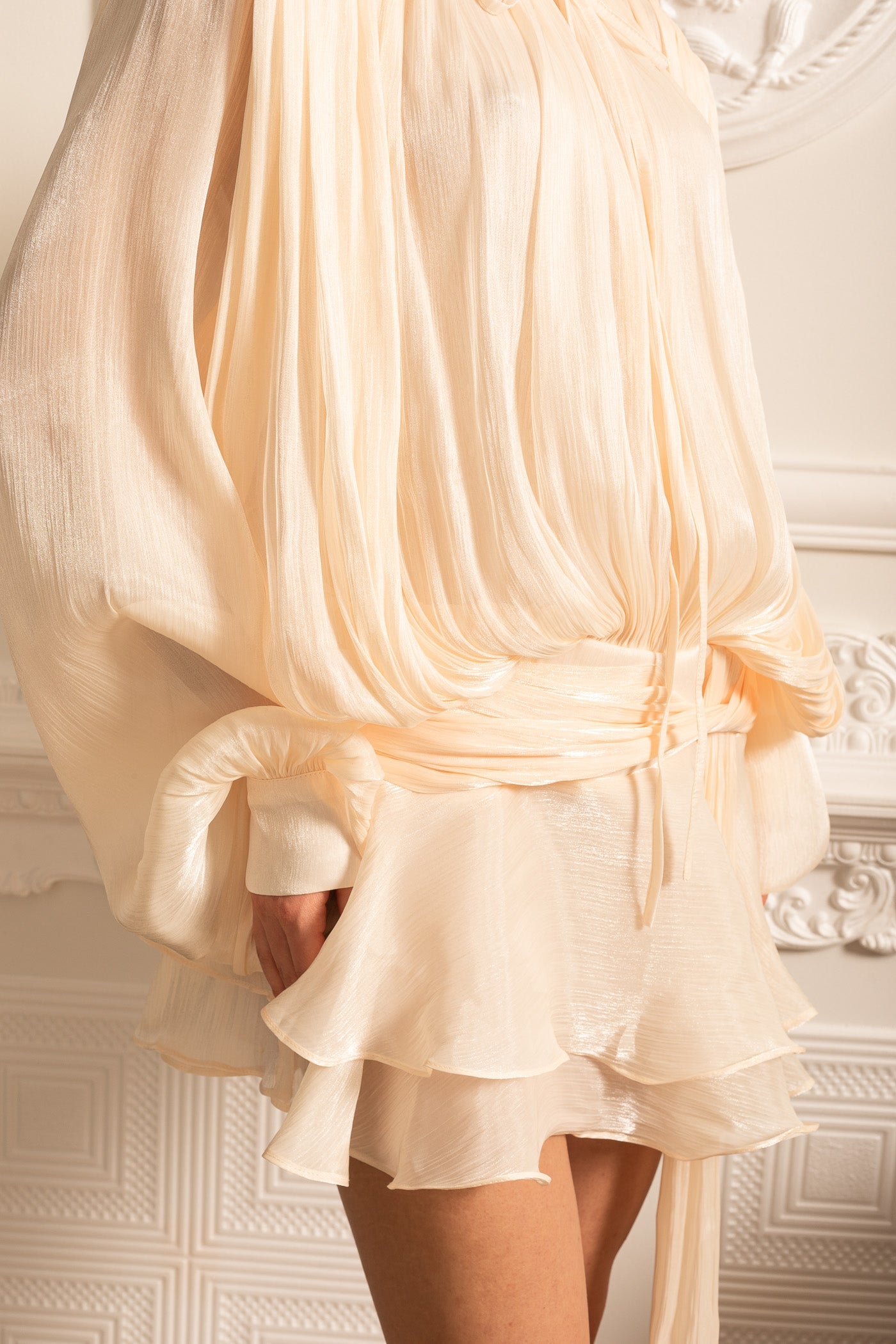 THE IVETTE | DRAPED RUCHED MINI DRESS