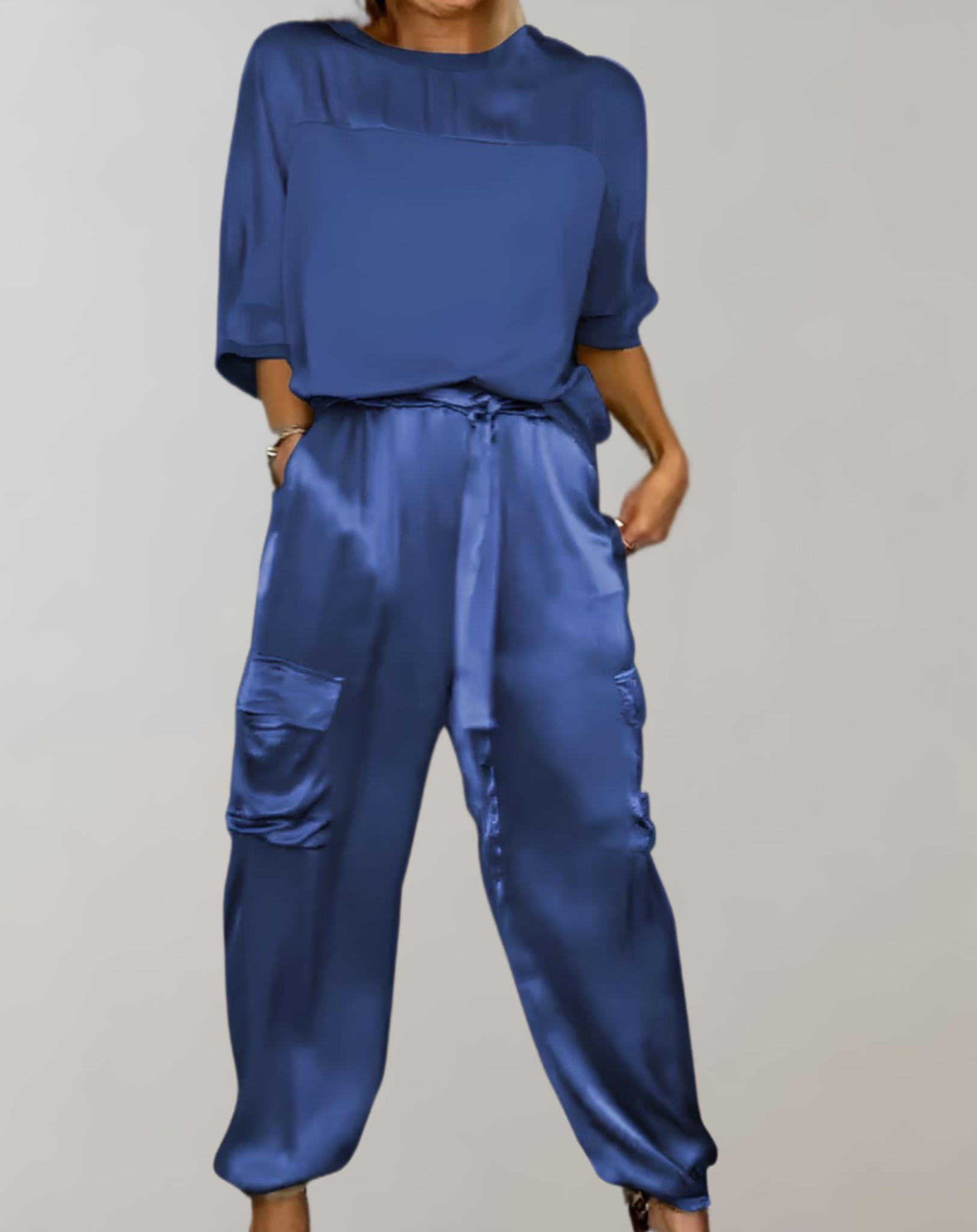 THE FINLEY | SILKY CARGO LOUNGE SET