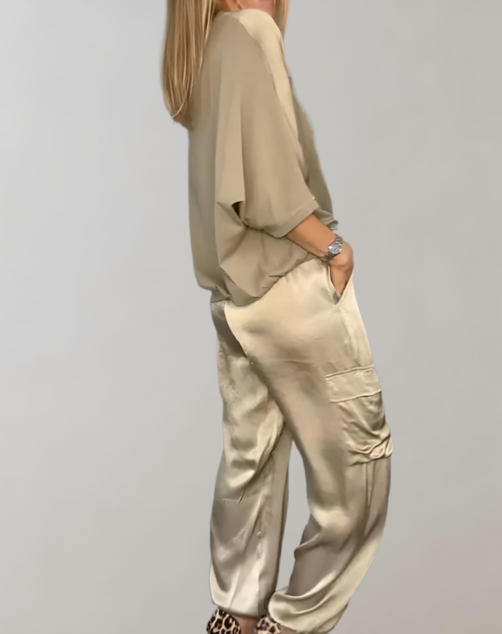 THE FINLEY | SILKY CARGO LOUNGE SET
