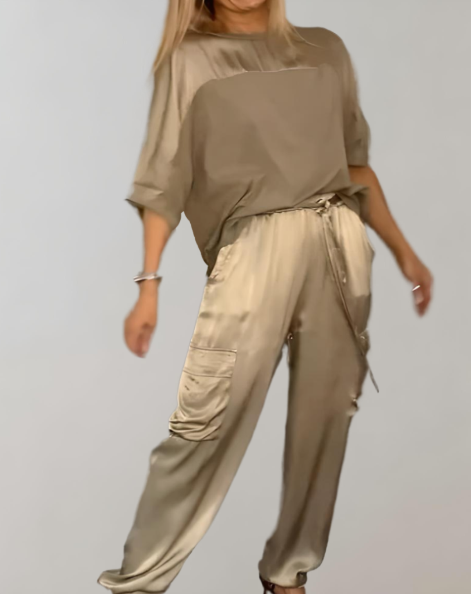 THE FINLEY | SILKY CARGO LOUNGE SET