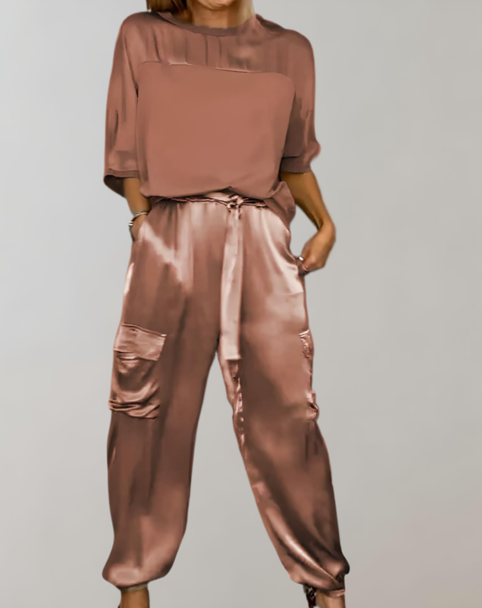 THE FINLEY | SILKY CARGO LOUNGE SET