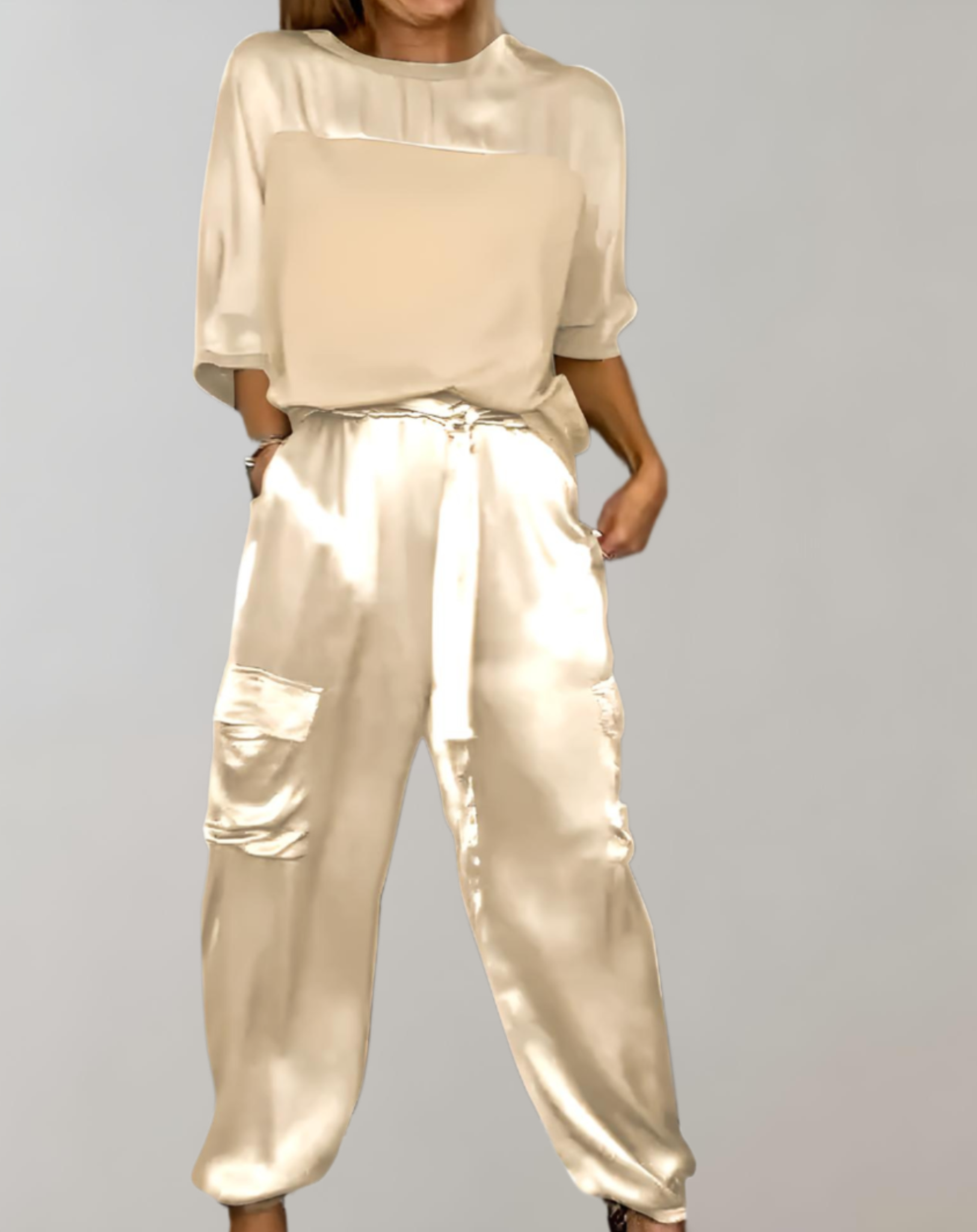 THE FINLEY | SILKY CARGO LOUNGE SET