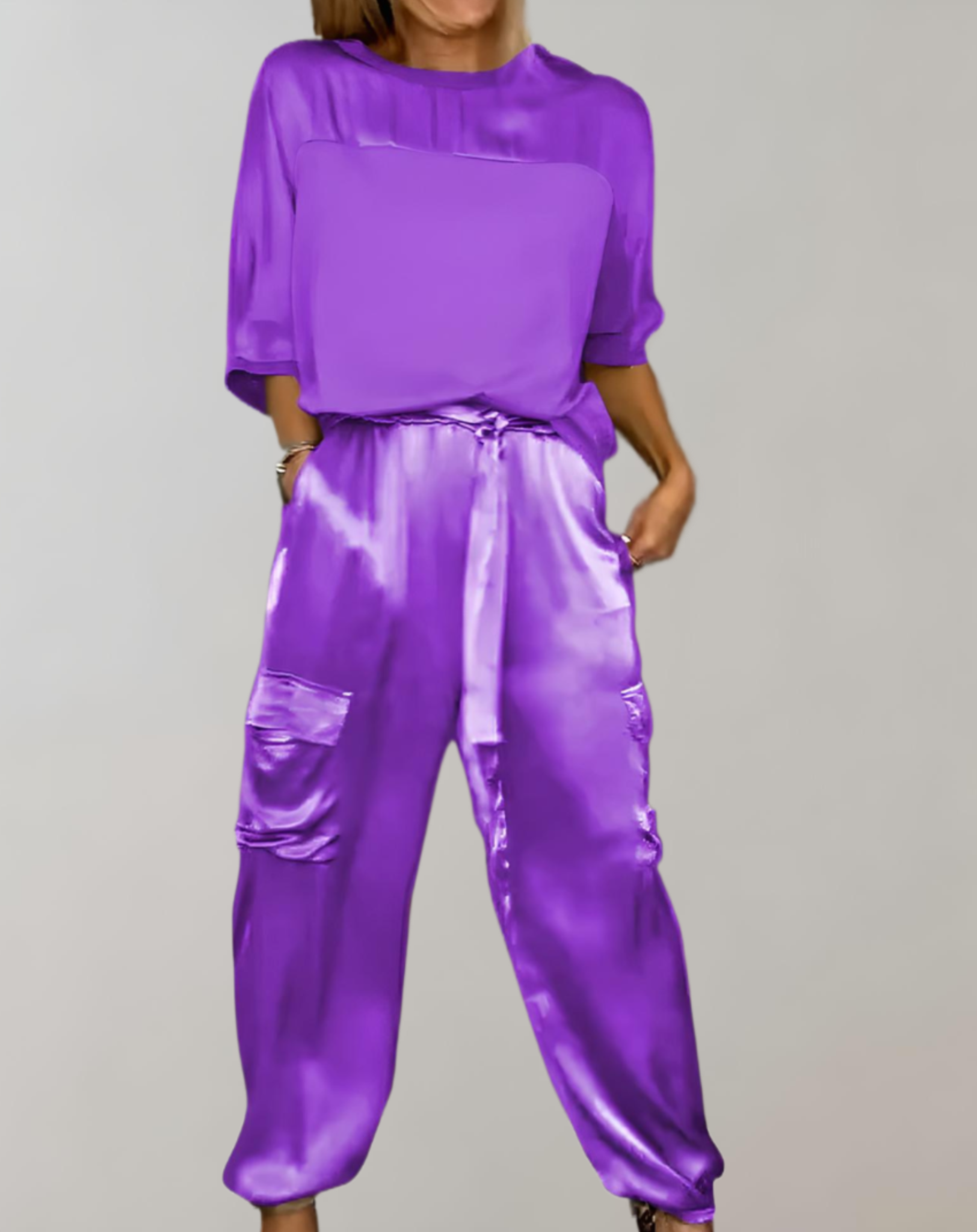 THE FINLEY | SILKY CARGO LOUNGE SET