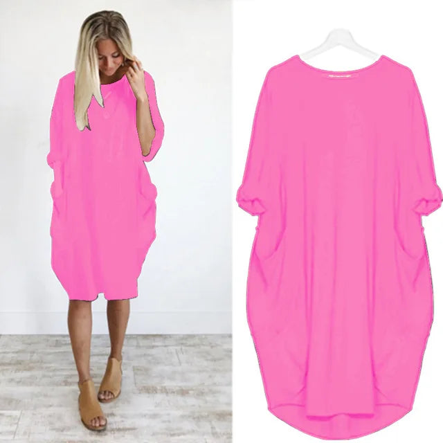 THE BIANCA - COMFORTABLE LOOSE-FITTING DRESS