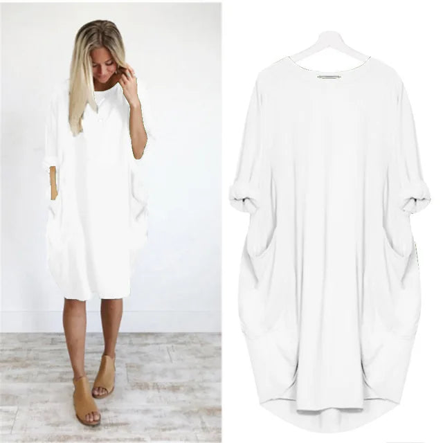 THE BIANCA - COMFORTABLE LOOSE-FITTING DRESS