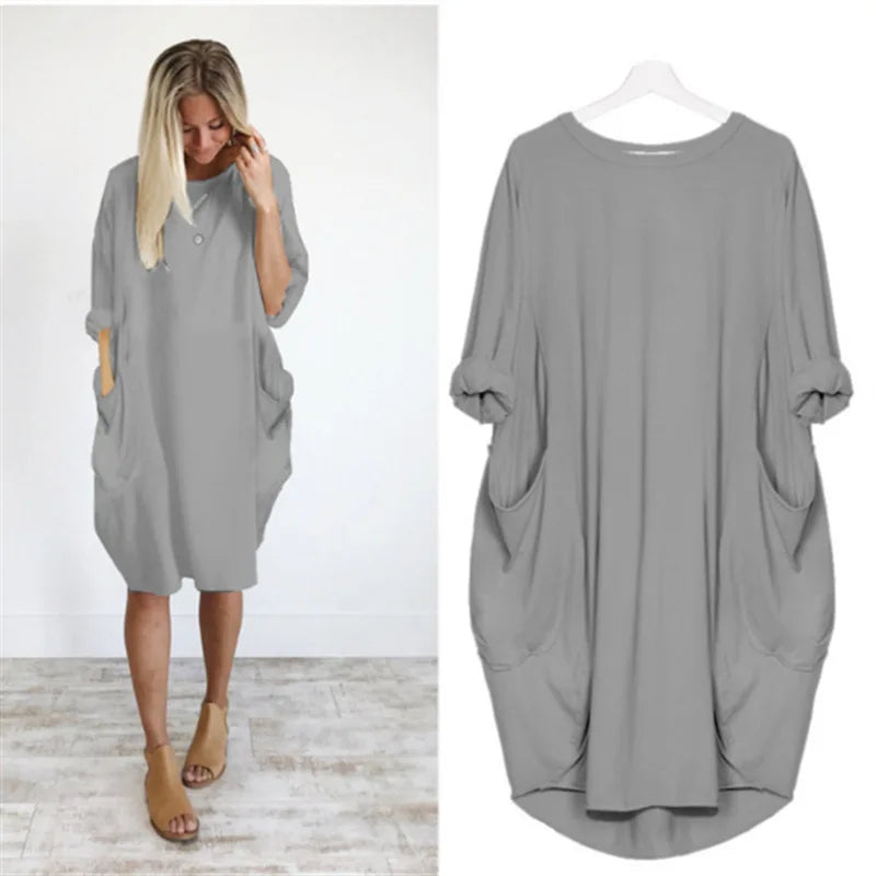 THE BIANCA - COMFORTABLE LOOSE-FITTING DRESS
