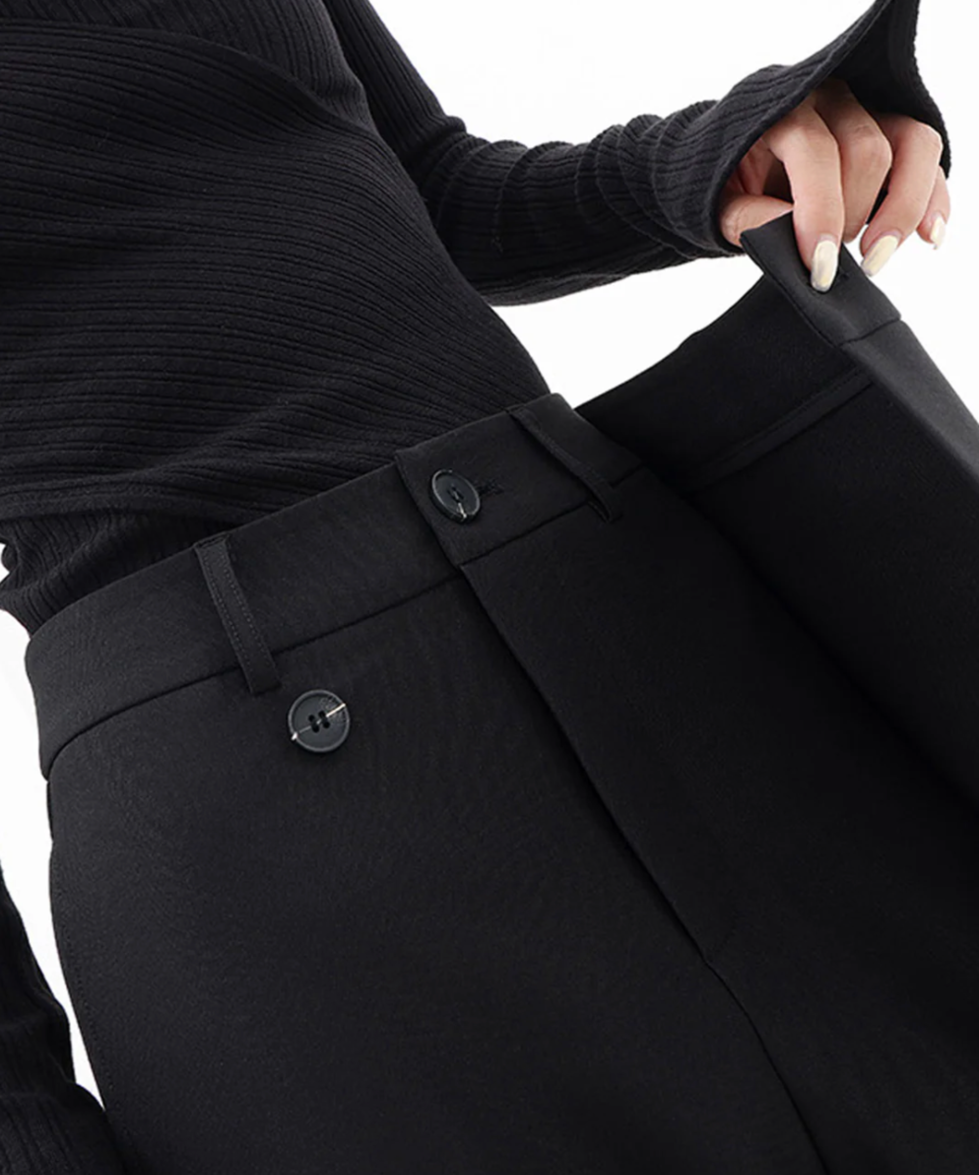 THE MADISON | BUTTON WIDE LEG DRESS PANTS